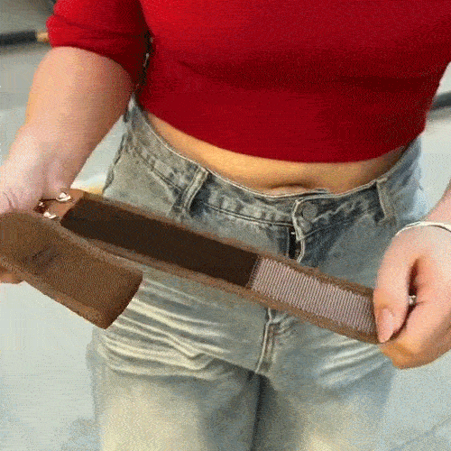 Schwarzer, unsichtbarer Gürtel, unisex, elastisch und verstellbar, perfekt ohne Schnalle.