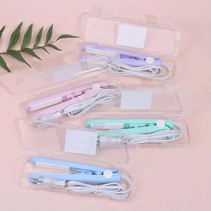 Kompaktes Mini Keramik Glätteisen & Lockenstab, perfekt für präzises Styling und Reisen, Damen Haarpflege.