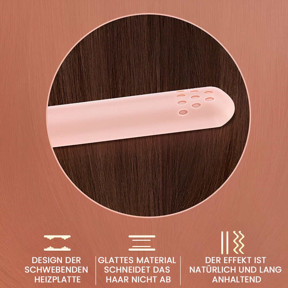 Damen USB-Reise-Hairstyler, 2-in-1 Keramik-Glätteisen und Mini-Lockenstab tragbar.