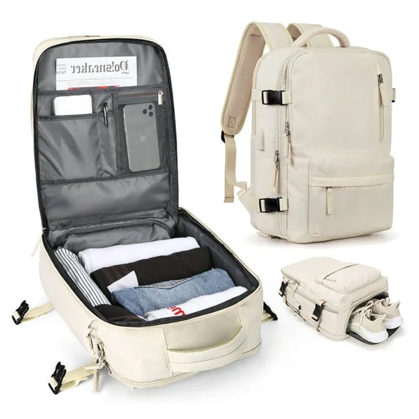 Damen 35L wasserdichter Reise- & Wanderrucksack im modernen Design, ideal für Outdoor & Alltag.
