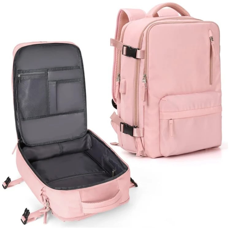 Vielseitiger Damen Reiserucksack 35L, wasserdicht & mit cleveren Organisationsfächern für unterwegs.