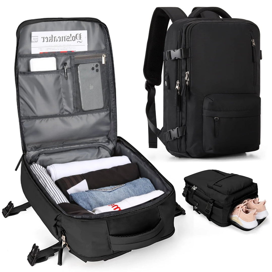 Großer Damen Wanderrucksack 35L mit atmungsaktivem Rücken & wasserdichtem Material für lange Touren.