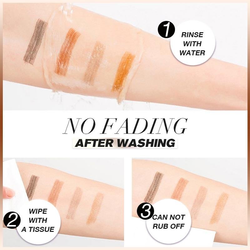 Natürliche Augenbrauen mit diesem Damen 4-Spitzen Augenbrauenstift. Wasserfestes Make-up für Definition.