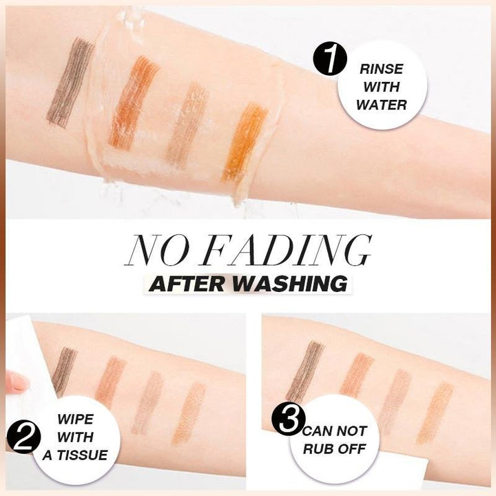 Natürliche Augenbrauen mit diesem Damen 4-Spitzen Augenbrauenstift. Wasserfestes Make-up für Definition.