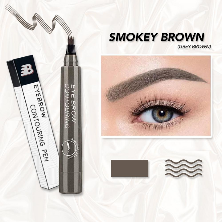Damen Make-up: 4-Spitzen Augenbrauenstift. Präzise, wasserfest für langanhaltend natürliche Brauen.