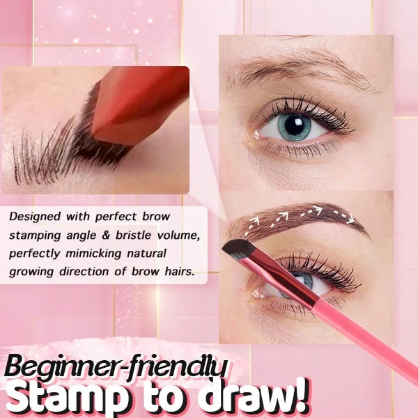 Damen Kosmetikpinsel für natürliche, volle Augenbrauen, der den Microblading-Effekt ohne Schmerzen erzielt.