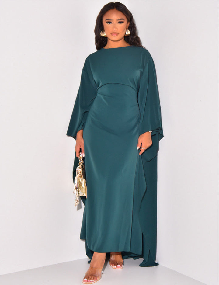 Elegante, langärmelige Damen Abaya mit weitem Schnitt. Ein vielseitiges Maxikleid für festliche und alltägliche Looks.