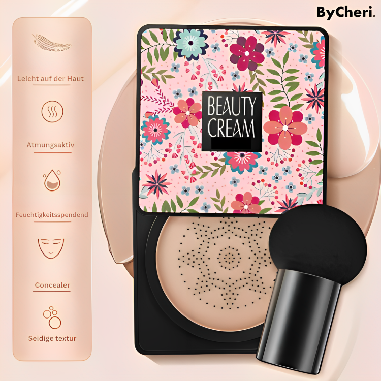 Langhaltende Damen Air Cushion Foundation (18h) wasserfest & schweißresistent. Perfekt für aktiven Lebensstil.