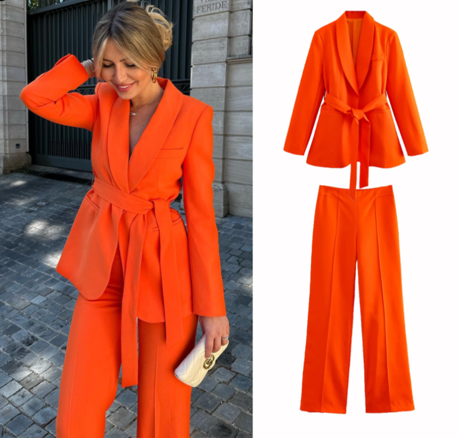 Damen Blazer Hose Set Lena: Schicker Blazer und elegante Hose als komplettes Business Outfit für Frauen.