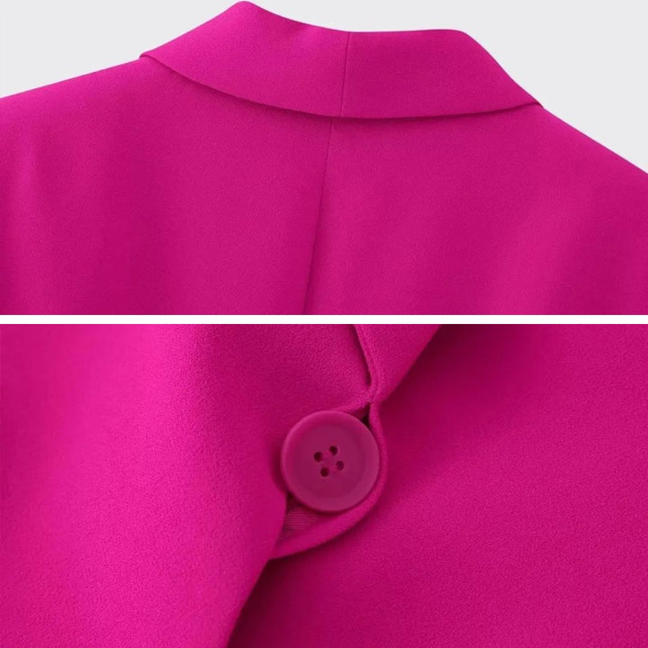 Lena Damen Anzug: Zeitloser Zweiteiler mit elegantem Blazer und Hose, ideal für Büro & gehobene Freizeit.