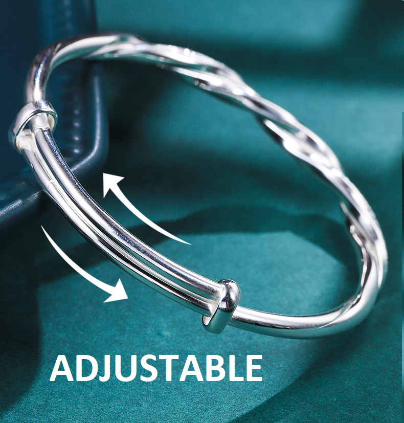 Exquisites Silberarmband für Damen aus 925er Sterlingsilber, elegantes Geschenk und modisches Accessoire.