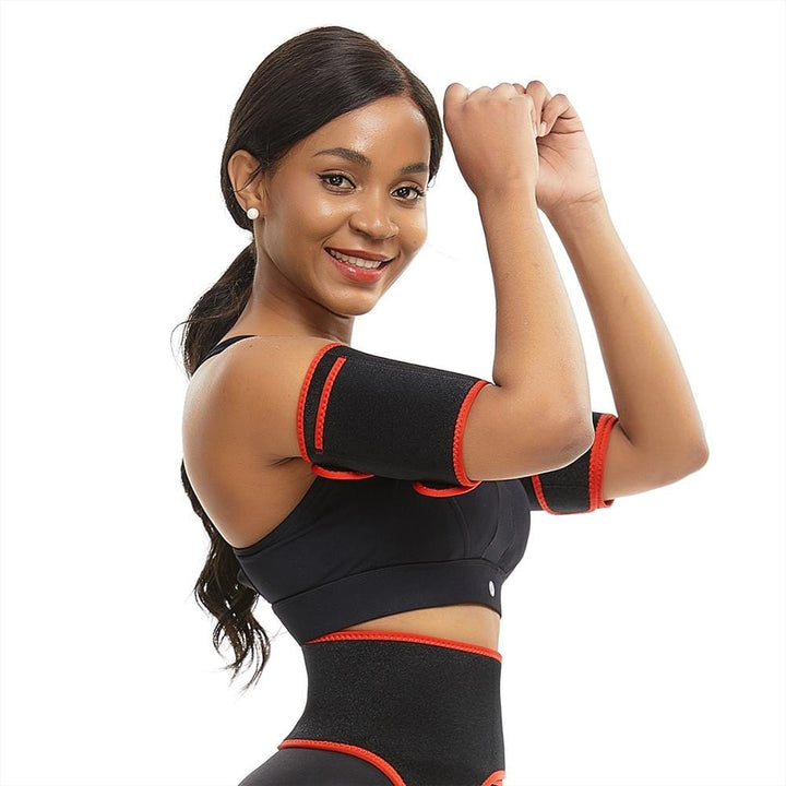 Fitness-Bandagen für Damen: Oberarme straffen, Fett verbrennen, Cellulite reduzieren.