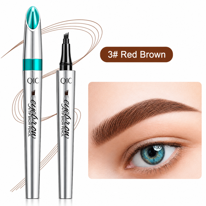 Vollendete Augenbrauen mit diesem wasserdichten Damen Augenbrauenstift & 3D Microblading Effekt.