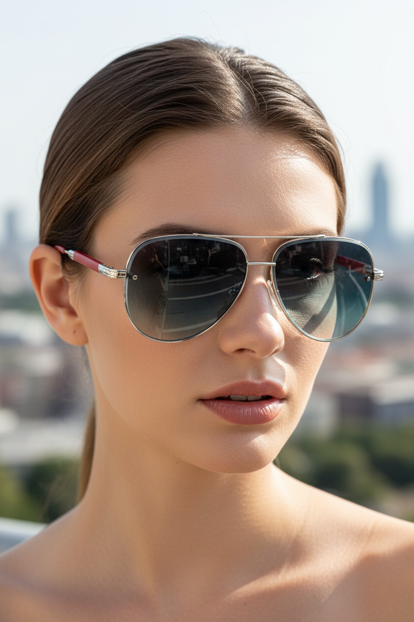 Chelsea Damen Aviator Sonnenbrille: Leicht, entspiegelt, UV-Schutz, für stilvolle Eleganz & klaren Blick.