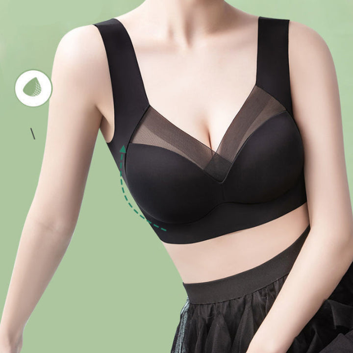 Damen Komfort BH, bügellos & bequem, aus atmungsaktivem Nylon, ideal für den ganzen Tag.