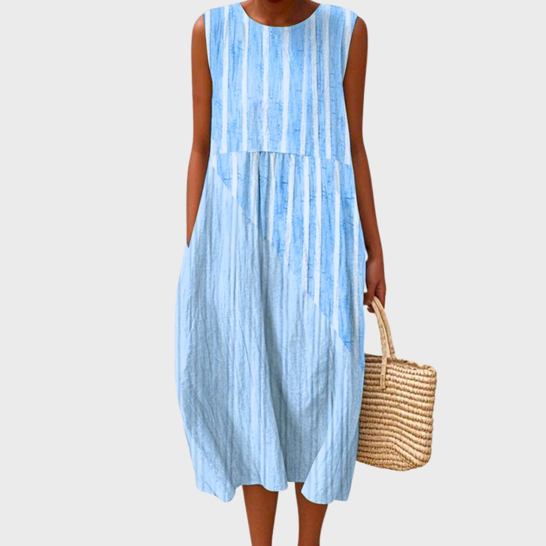 Elegantes Damen Baumwoll-Sommerkleid für den Alltag. Leicht & bequem, im zeitlosen Stil für vielseitige Sommer-Looks.