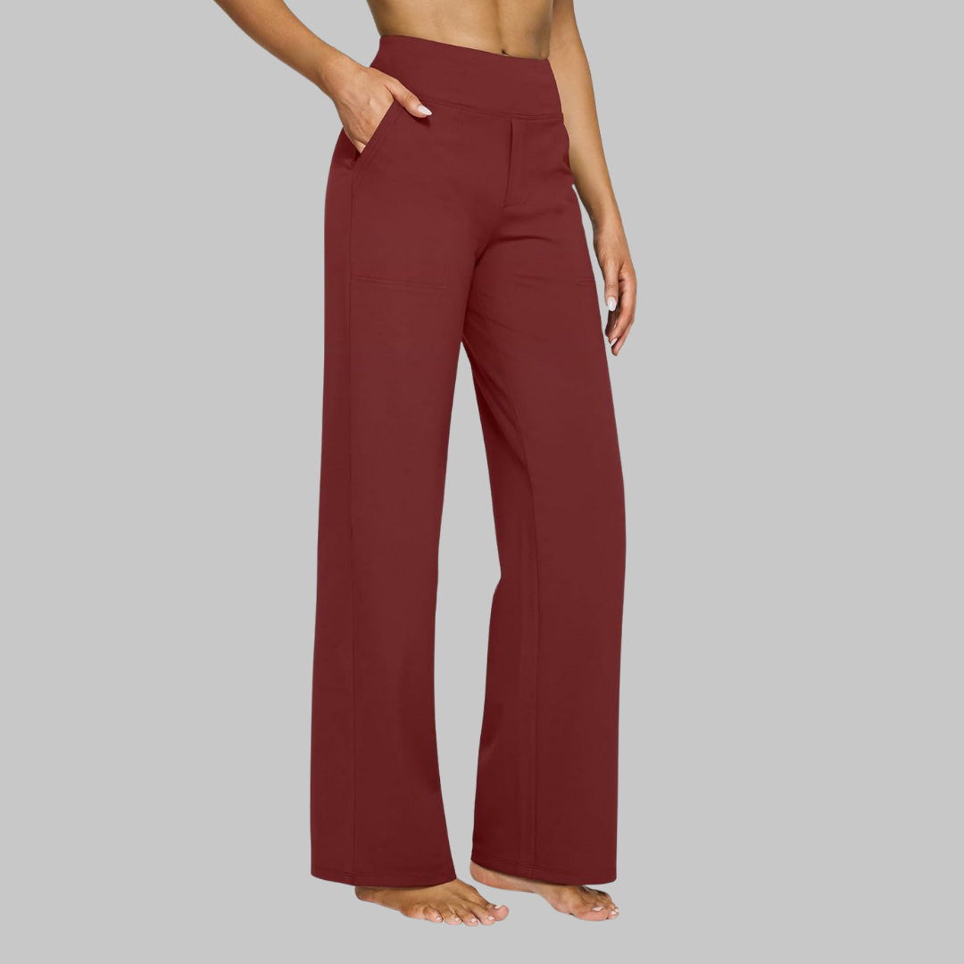 Bequeme Damenhose für maximale Bewegungsfreiheit, ideal als Reisehose & für lange, komfortable Tage.