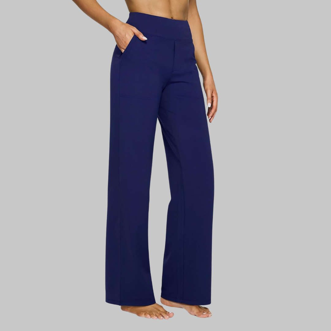 Ganzjährig tragbare Damenhose, leicht, bequem & elegant, perfekt für Alltag, Freizeit & Reise.