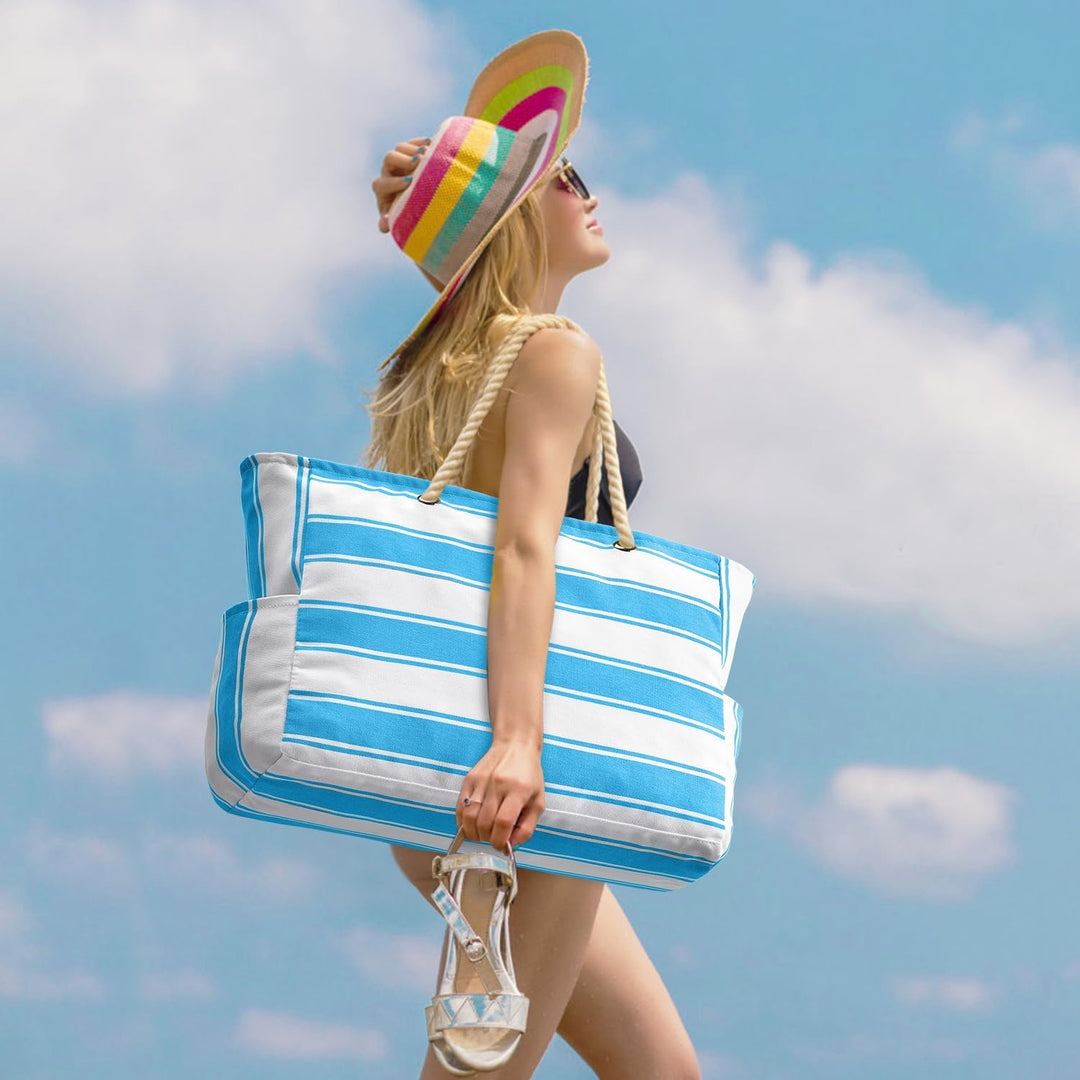 Übergroße Freizeittasche, wasserdicht für Frauen, viel Platz für Strand & Pool.
