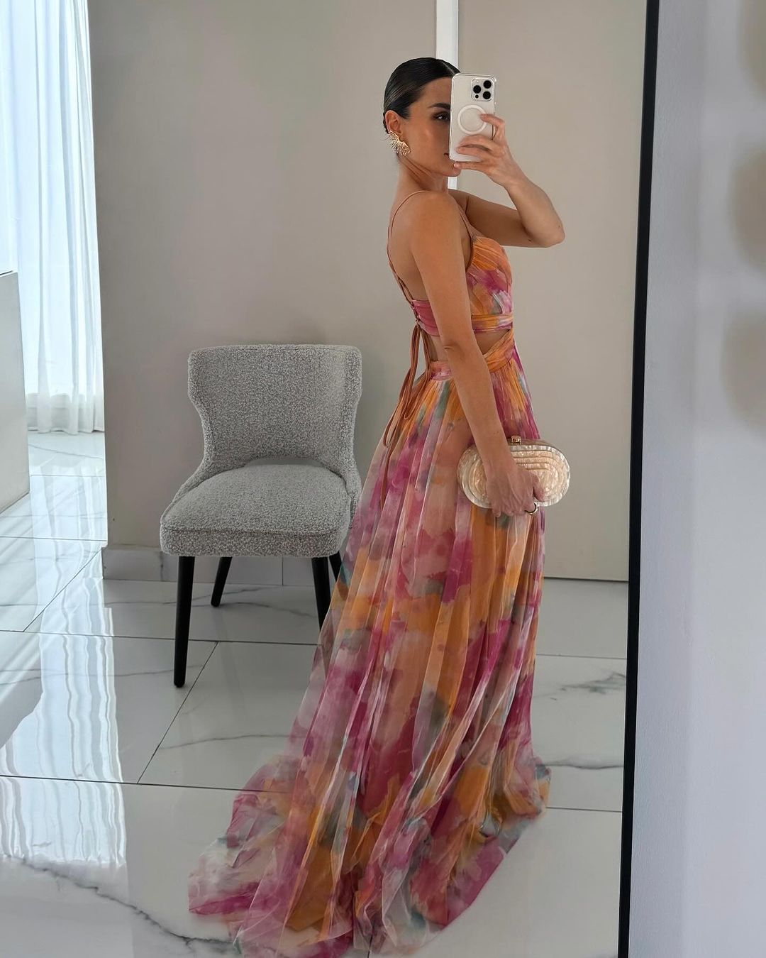 Elegantes Boho Blumen Maxikleid für Damen. Ideal für Strand, Freizeit, Abend oder festliche Events.