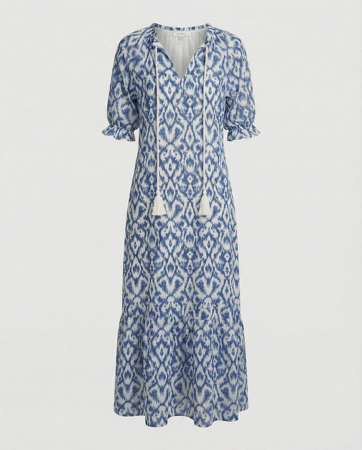 Klassisches Damen Bohème Maxikleid, elegant und bequem, das perfekte Sommerkleid für jede Gelegenheit.
