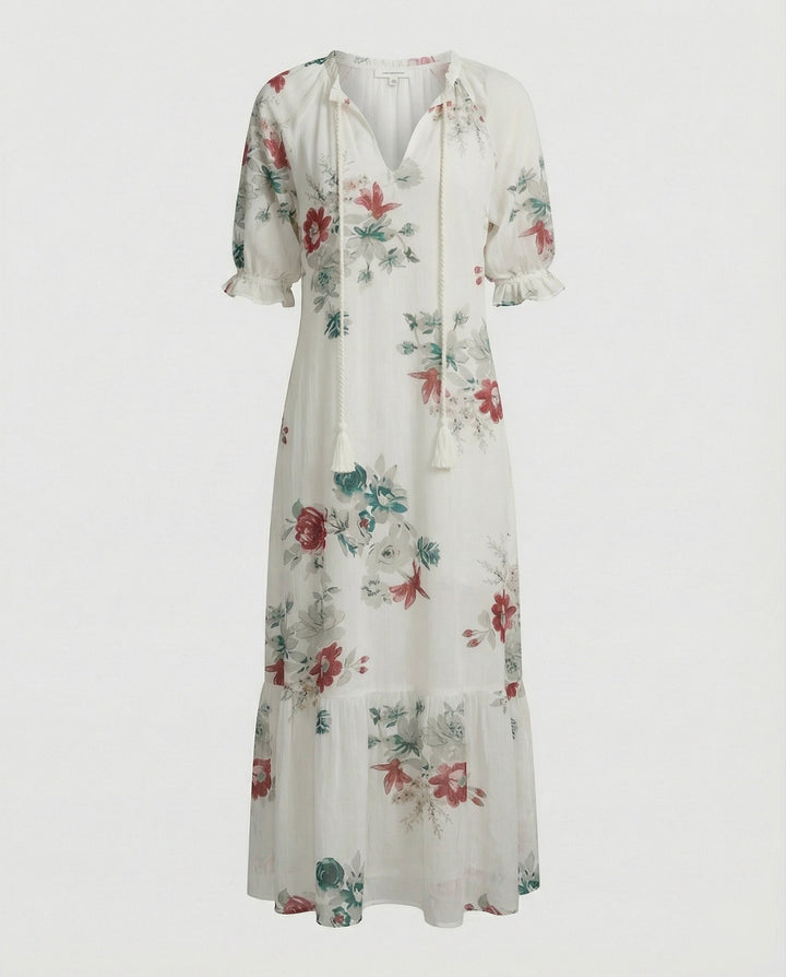 Frühlingshaftes Bohème Maxikleid für Damen, ein stilvolles Urlaubskleid, luftig & in vielen Farben erhältlich.