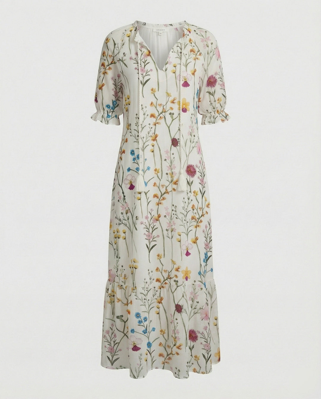 Leichtes, fließendes Damen Bohème Maxikleid, perfekt als luftiges Sommer- oder elegantes Urlaubskleid.