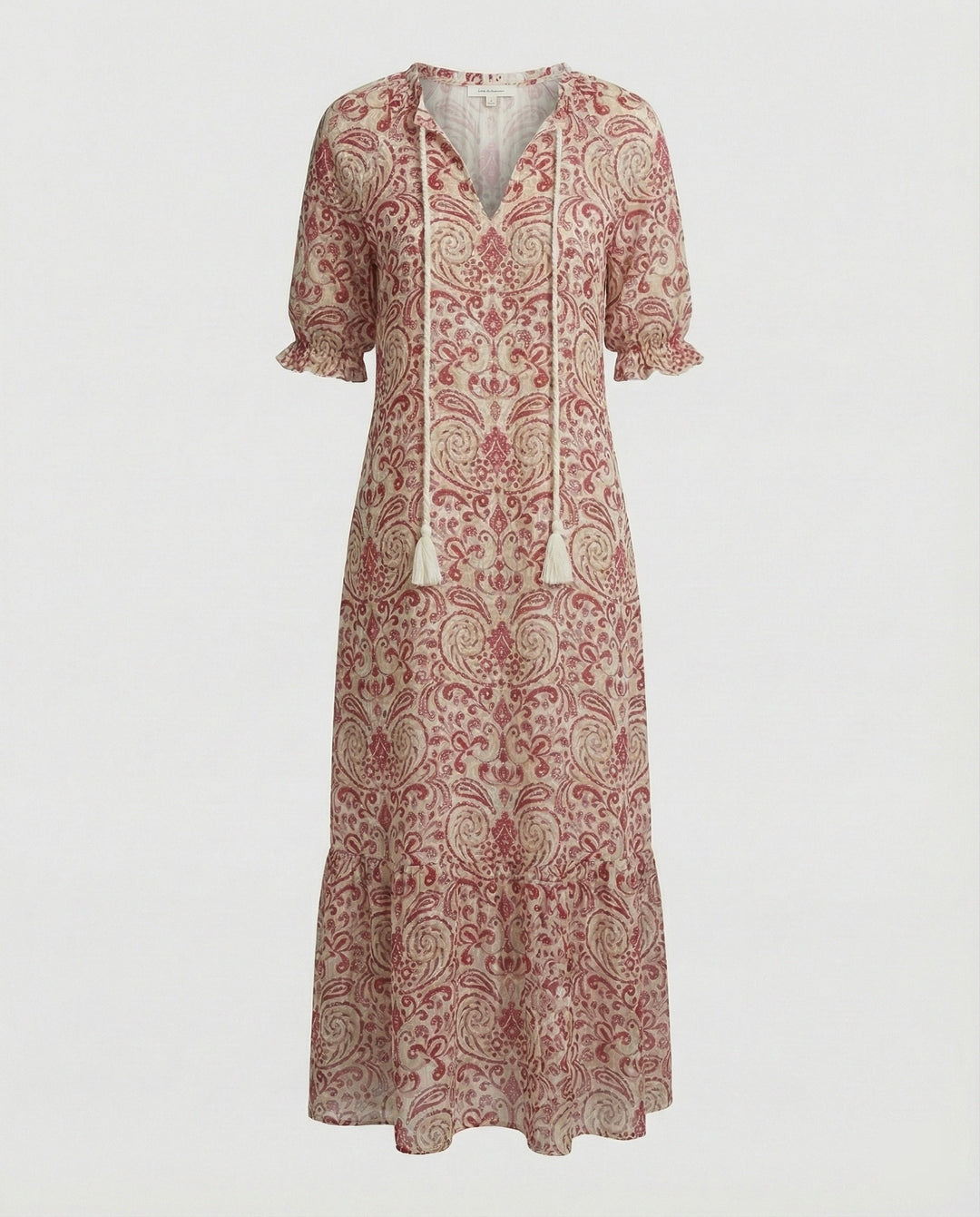 Lebhaftes Damen Langkleid im Bohème-Stil, ein farbenfrohes Maxikleid, ideal für Sommer, Strand & Freizeit.
