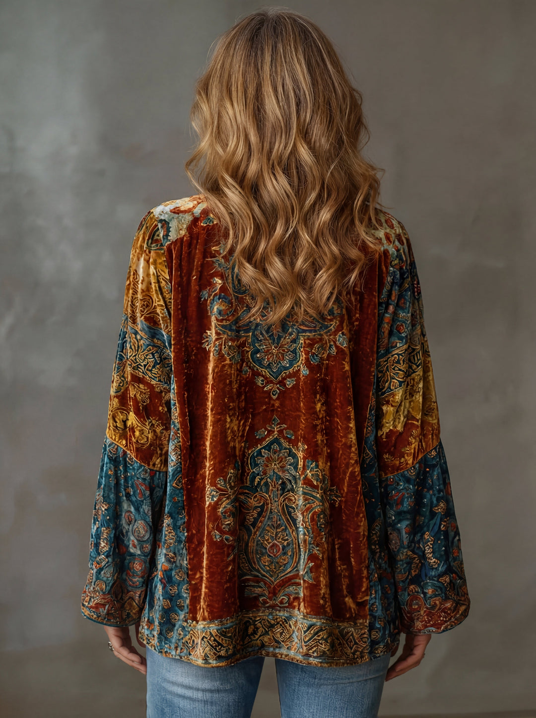 Vielseitige Damen Strickjacke im Boho-Kimono-Stil, ideal für Frühling & Herbst. Lässiger Vintage-Lagenlook.
