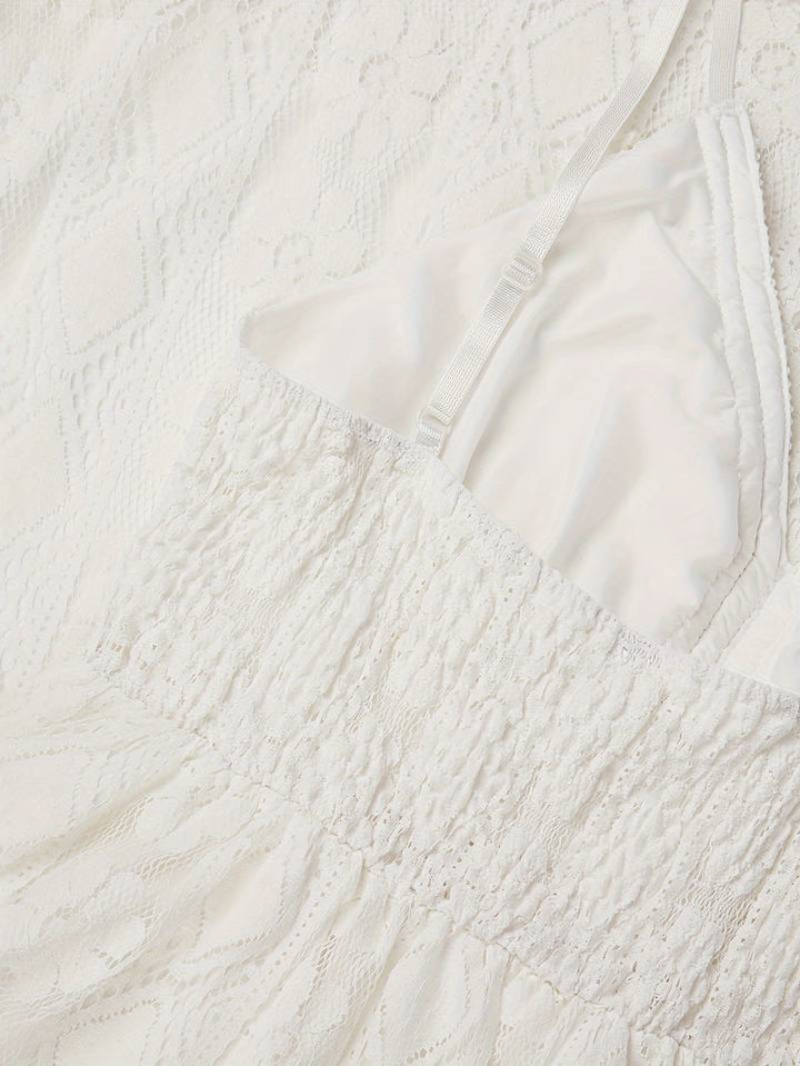 Freizeitliches Damen Boho Sommerkleid, Maxilänge, Spaghettiträger, V-Ausschnitt – chic für jede Gelegenheit.