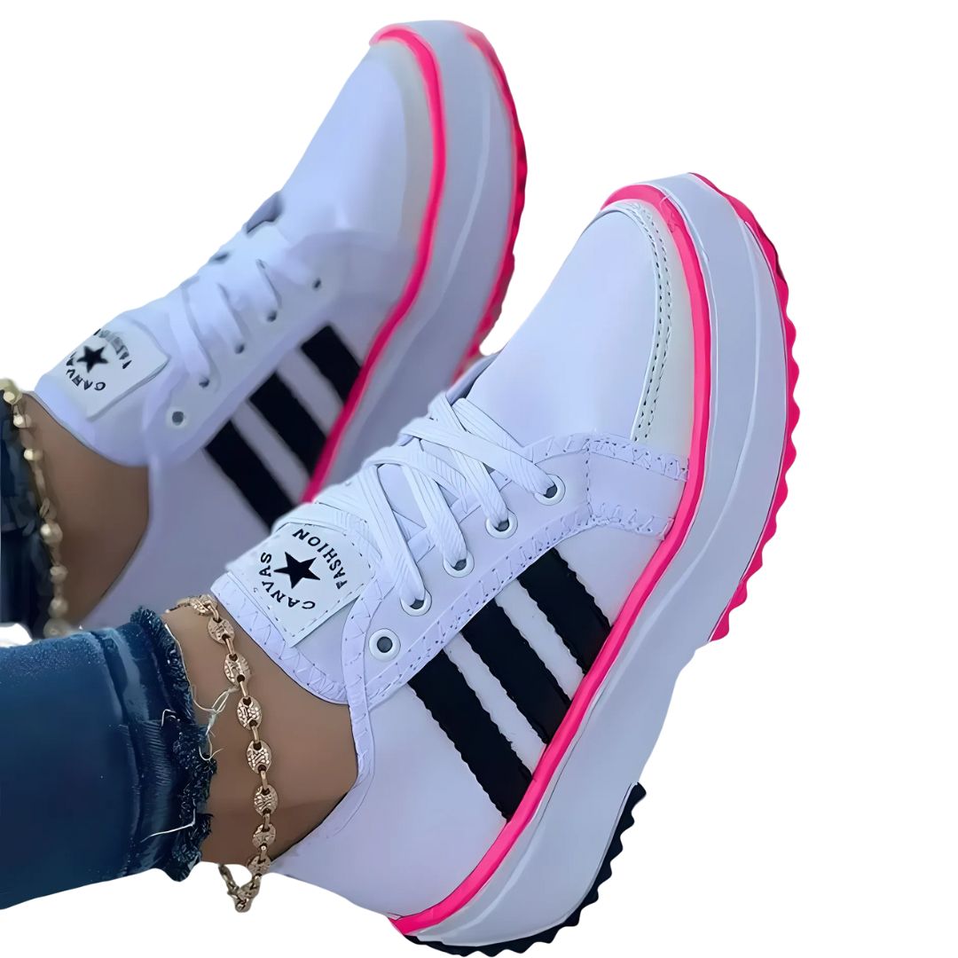 Damen Canvas Sneaker für Freizeit & Alltag. Atmungsaktiv, bequem, leicht & flexibel.
