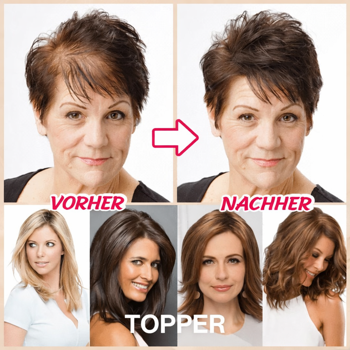 Damen Clip-In Echthaar Haarverlängerung für natürliches Volumen und sofortige Haarfülle.