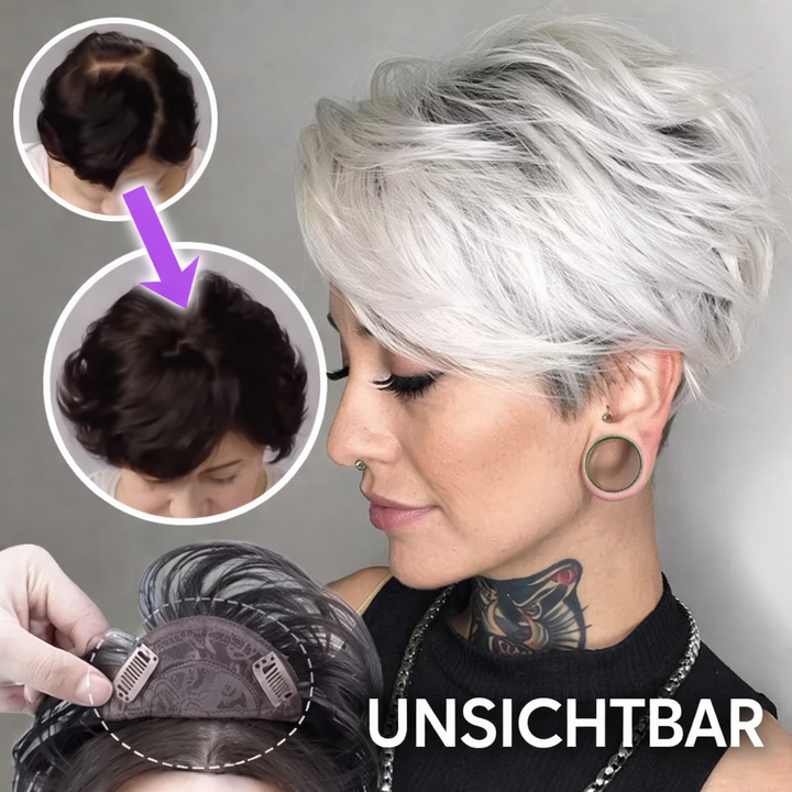 Clip-In Echthaar Haarverlängerung für Damen – schnell, unsichtbar & einfach anzubringen, für mehr Haarfülle.