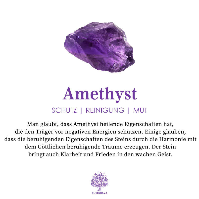 Spirituelle Damen Kreuz Halskette mit Amethyst Edelstein. Energie und Schutz-Talisman.
