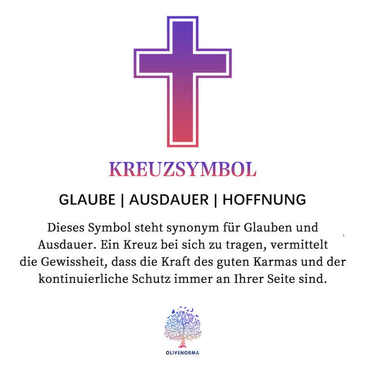 Damen Kreuz Halskette mit ausgewählten Edelsteinen. Ein Statement für Glaube und Mode.