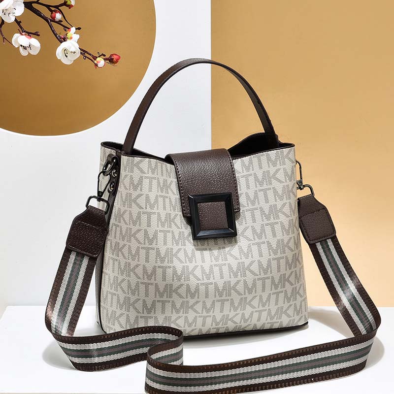 Damen Eimer Tasche mit sicherem Verschluss, lässig & elegant.