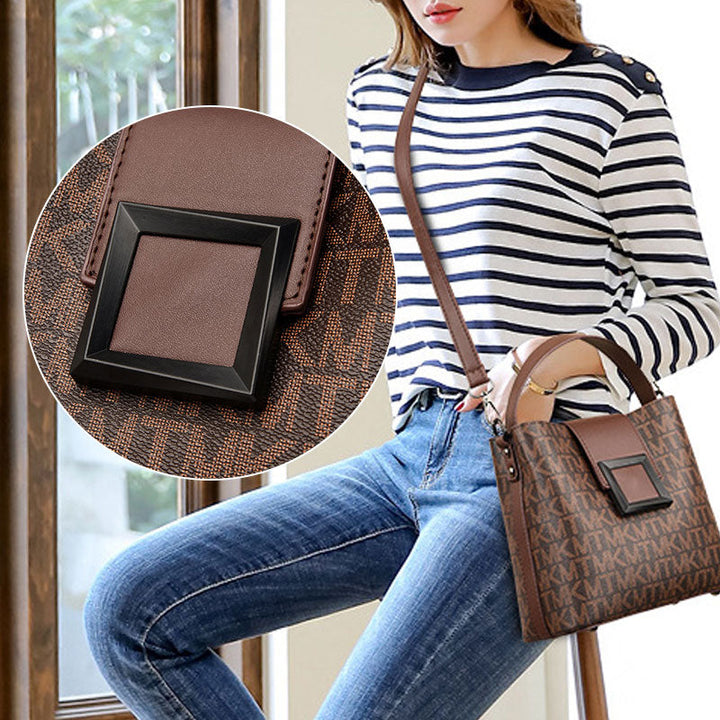 Elegante Damen Umhängetasche, Eimer Tasche für Stil & Organisation.