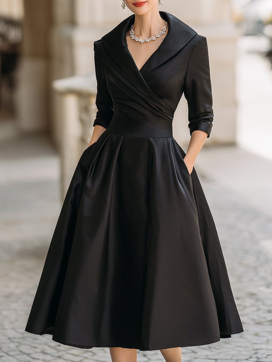 Damen elegantes Feiertagskleid, stilvoll für besondere Anlässe & festliche Abendgarderobe.