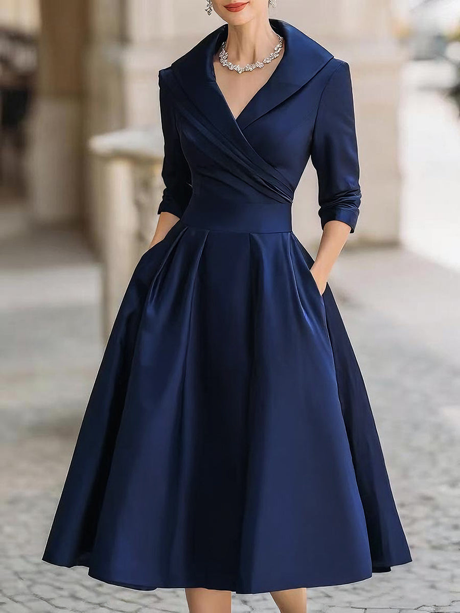 Chic Feiertagskleid für Damen, elegantes Partykleid, vielseitig kombinierbar für besondere Momente.