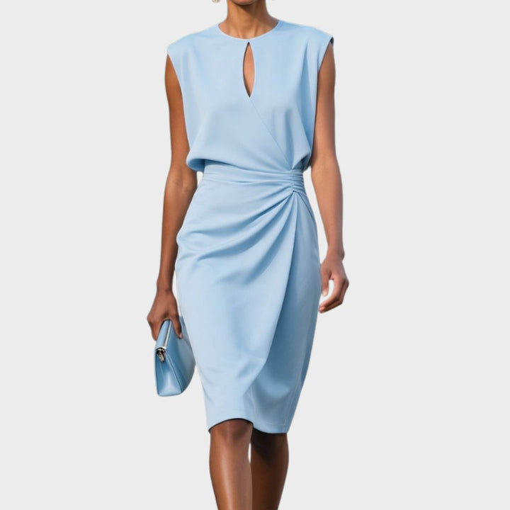 Damen Elegantes Freizeitkleid Erna, stilvoll & vielseitig, in leichter Sommerqualität, perfekt für Tages- & Abend-Outfits.