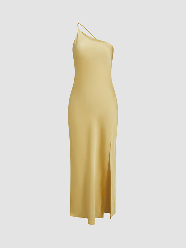 Langes Festkleid mit Rückenschlitz, ideal als Partykleid oder Abendmode.