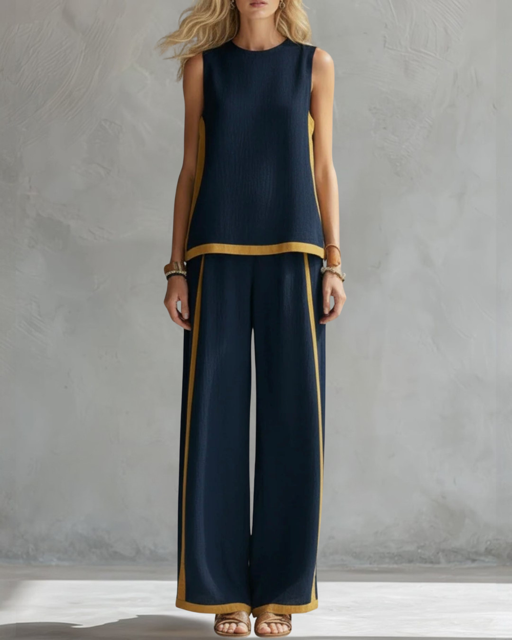 Stylisches Damen Zweiteiliges Set; elegantes Outfit, ideal für vielseitige Anlässe.