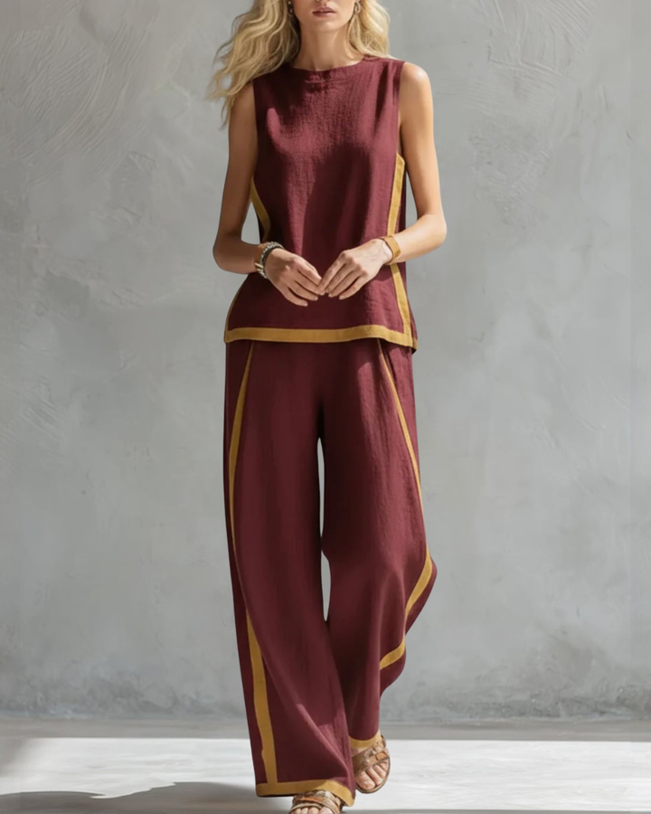 Modernes Damen Set, zweiteilig, elegant und komfortabel, für den stilvollen Alltagslook.