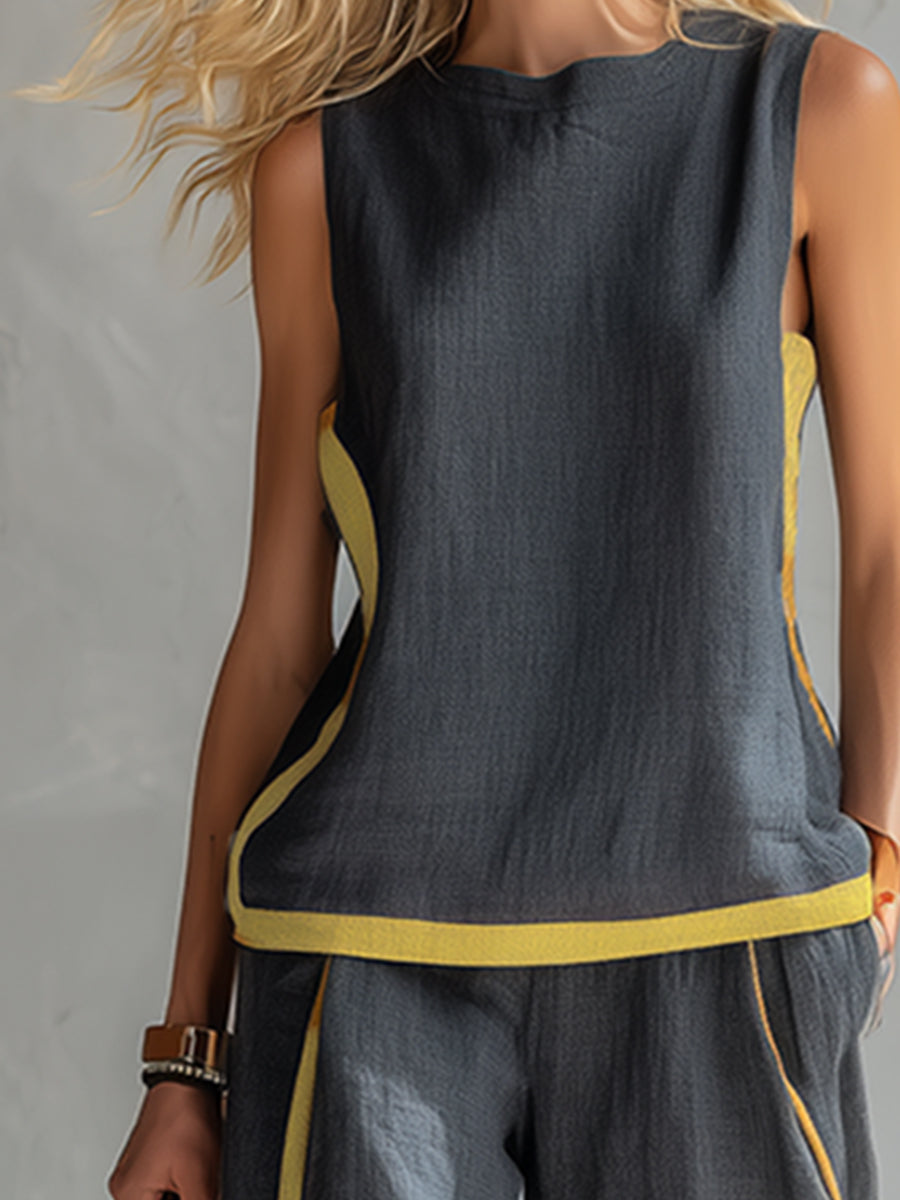 Vielseitiges Damen Set, zweiteilig, ideal als modernes Freizeit-Outfit oder Abendmode.
