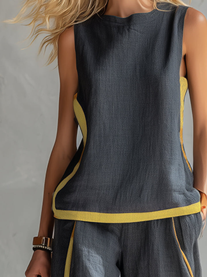 Vielseitiges Damen Set, zweiteilig, ideal als modernes Freizeit-Outfit oder Abendmode.