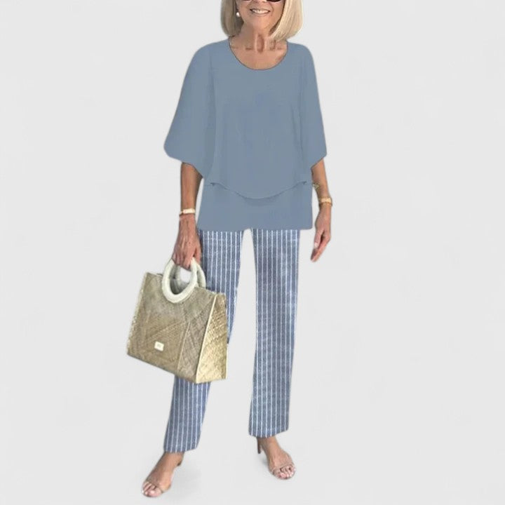 Vielseitiger Damen Zweiteiler, flexibel kombinierbar für Tages-Outfits & Abendgarderobe.