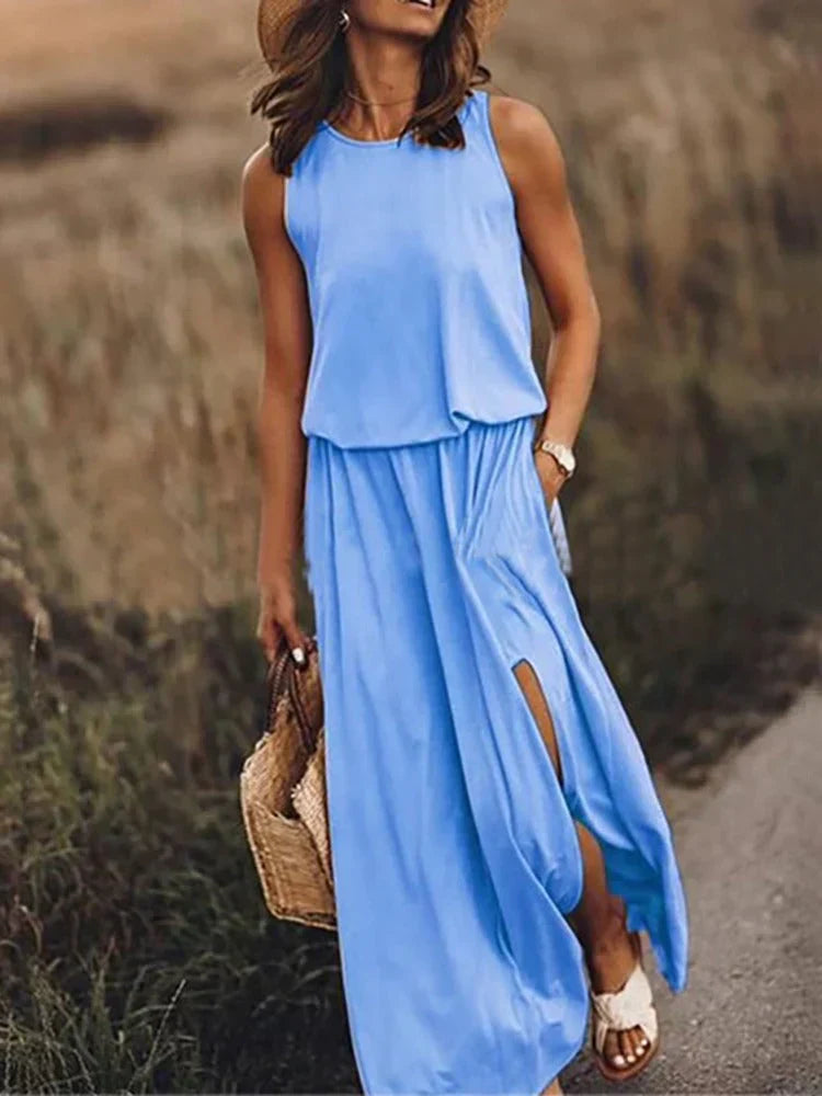 Modisches Damen Maxikleid, bequem & vielseitig für Alltag, Freizeit und besondere Anlässe.