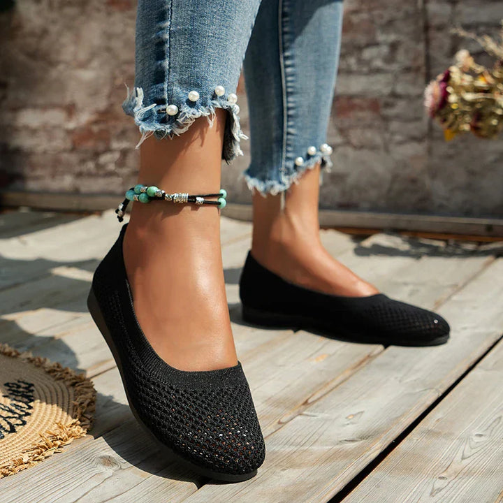 Bequeme ergonomische Damen Ballerinas, ideale Komfortschuhe für Arbeit & Freizeit. Perfekte Alltagsschuhe.