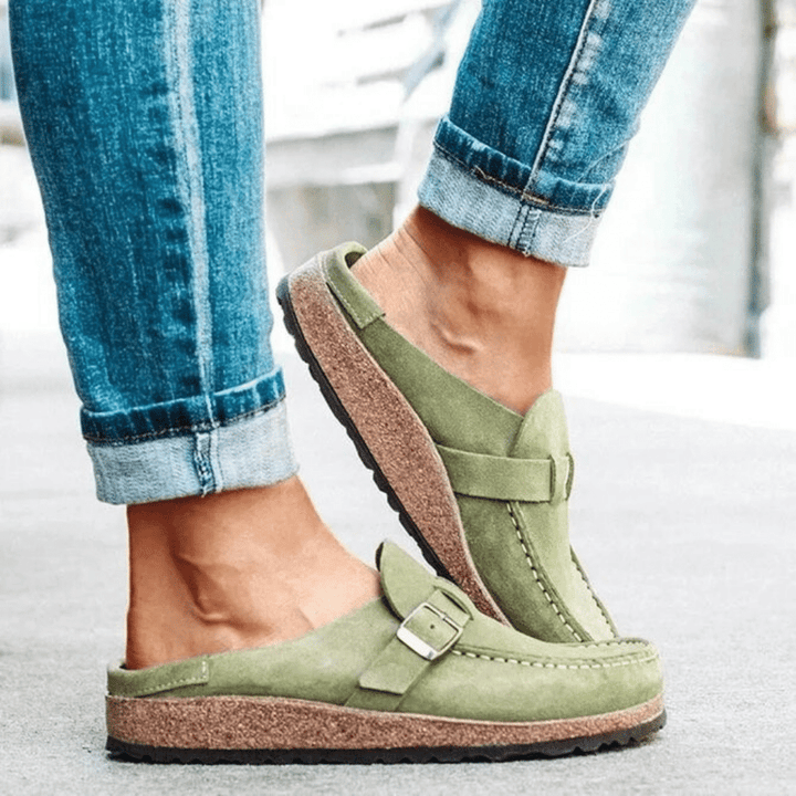 Modische & bequeme Damen Sandalen, ergonomisch mit Fußgewölbestütze. Perfekt als Sommerschuhe & Komfortschuhe.