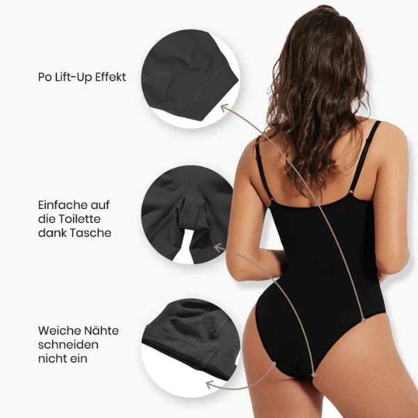 Komfortabler Damen Shapewear Bodysuit, der Bauch und Hüften sanft formt und glättet.